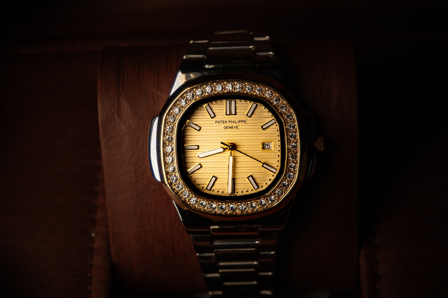 PATEK PHILLIPPE STONE GOLD & SILVER