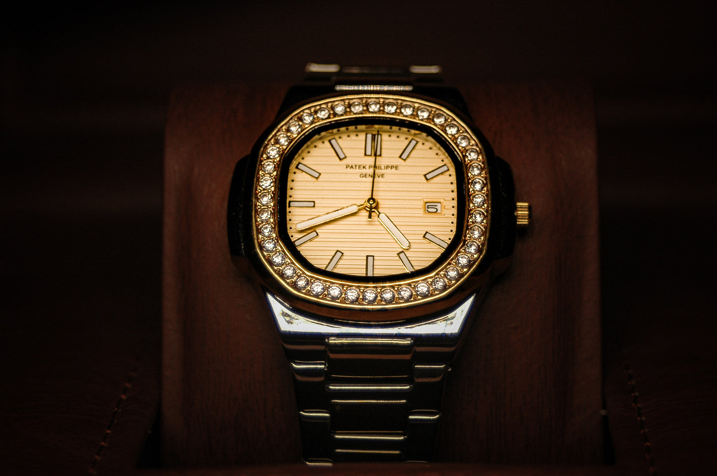 PATEK PHILLIPPE STONE GOLD & SILVER