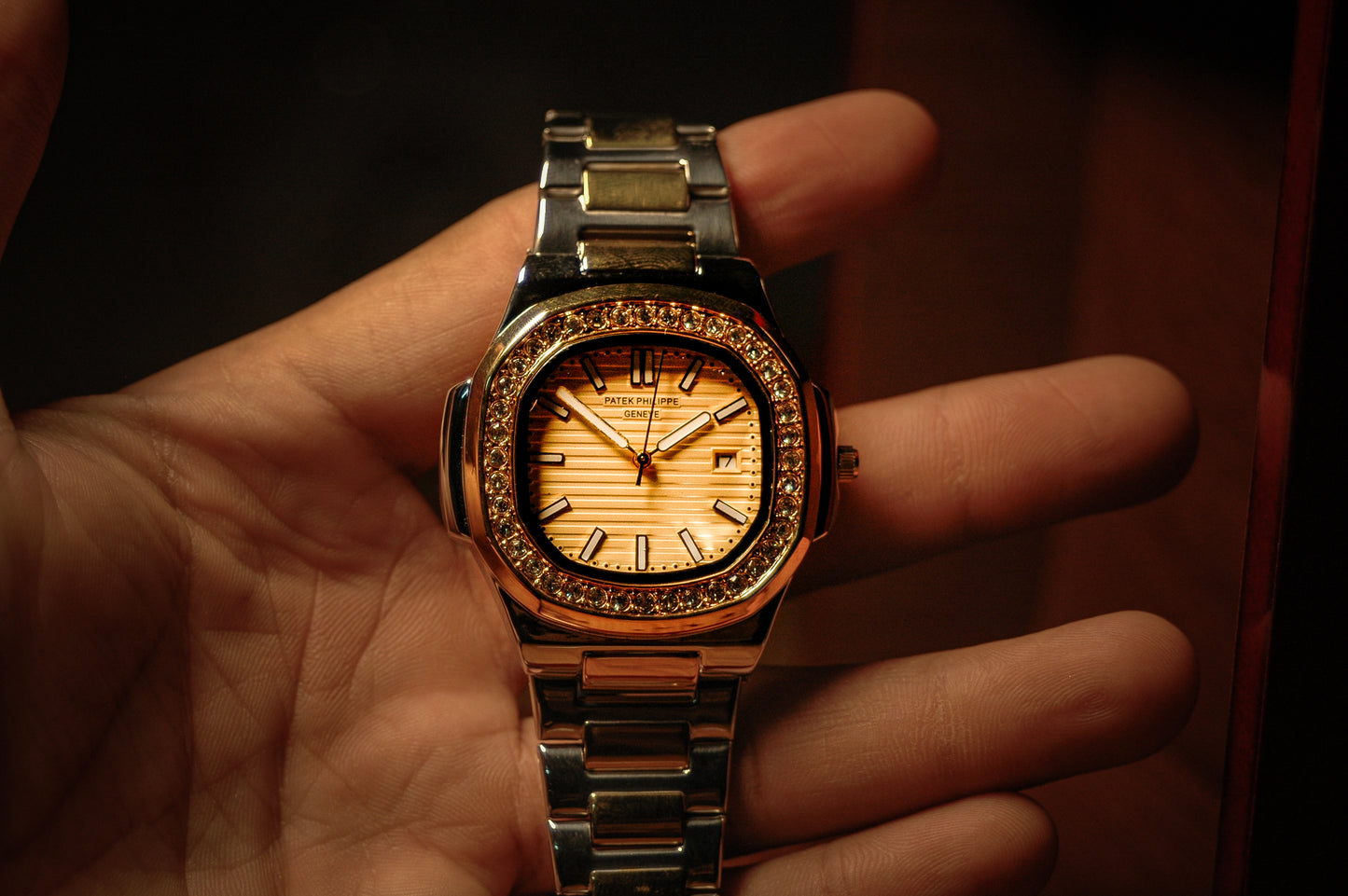 PATEK PHILLIPPE STONE GOLD & SILVER