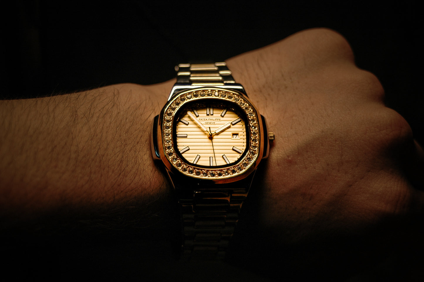 PATEK PHILLIPPE STONE GOLD & SILVER