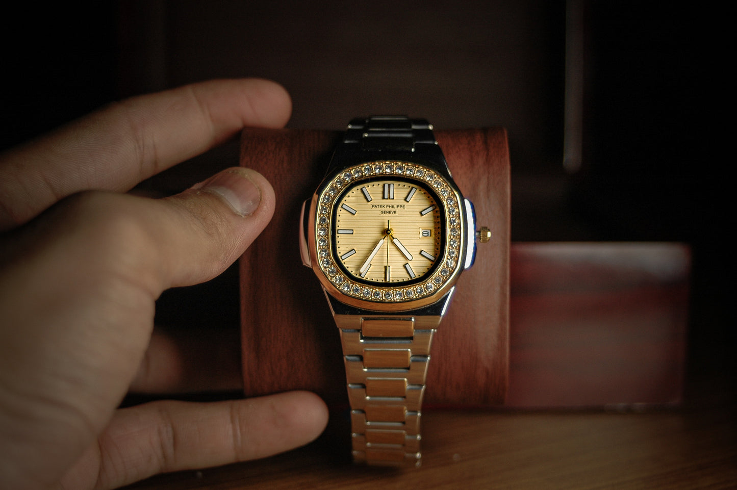 PATEK PHILLIPPE STONE GOLD & SILVER